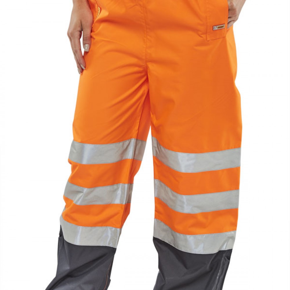 BELFRY HI-VIZ  TROUSERS ORANGE/NAVY