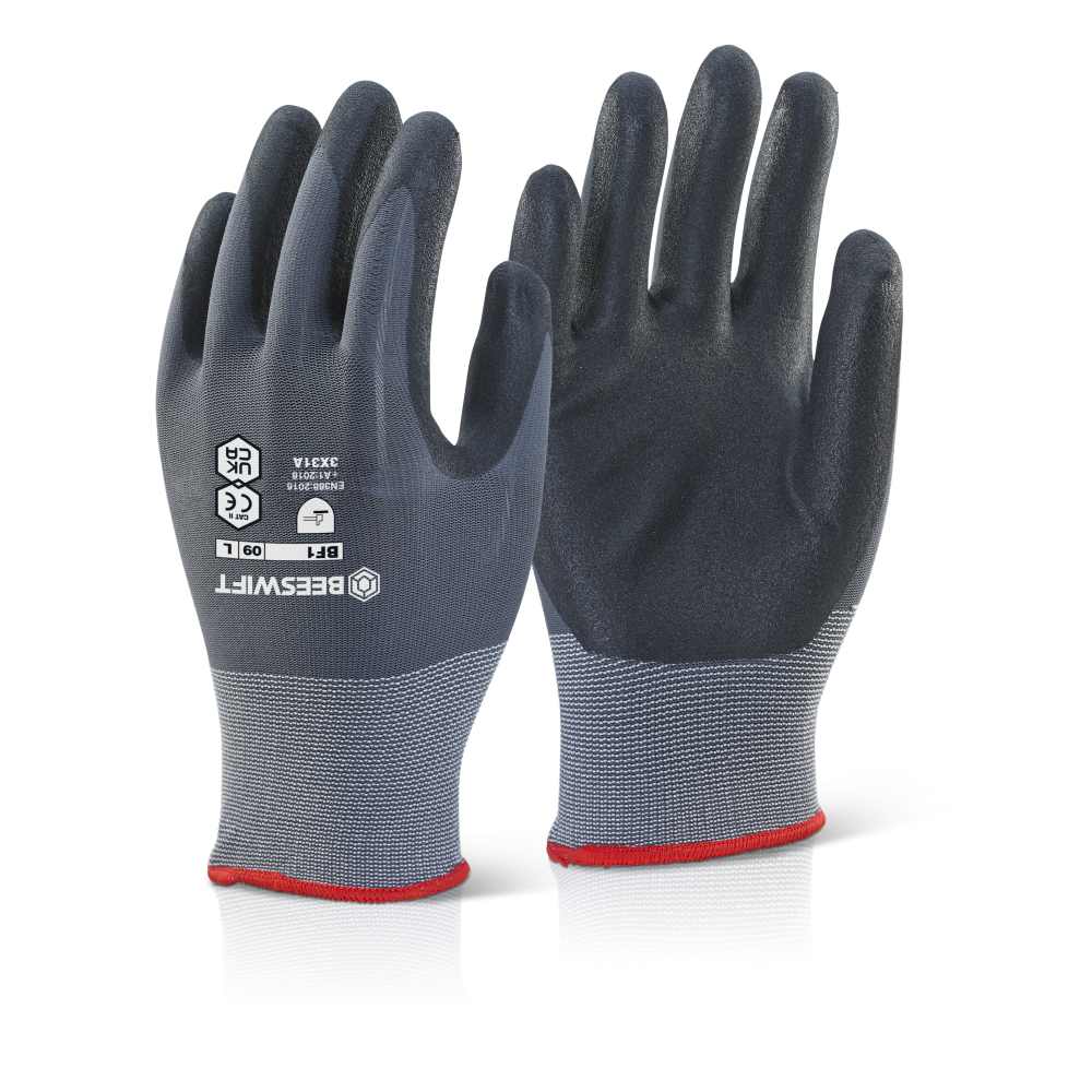 NITRILE PU MIX COATED GLOVE BF1  4.1.2.1 2XL