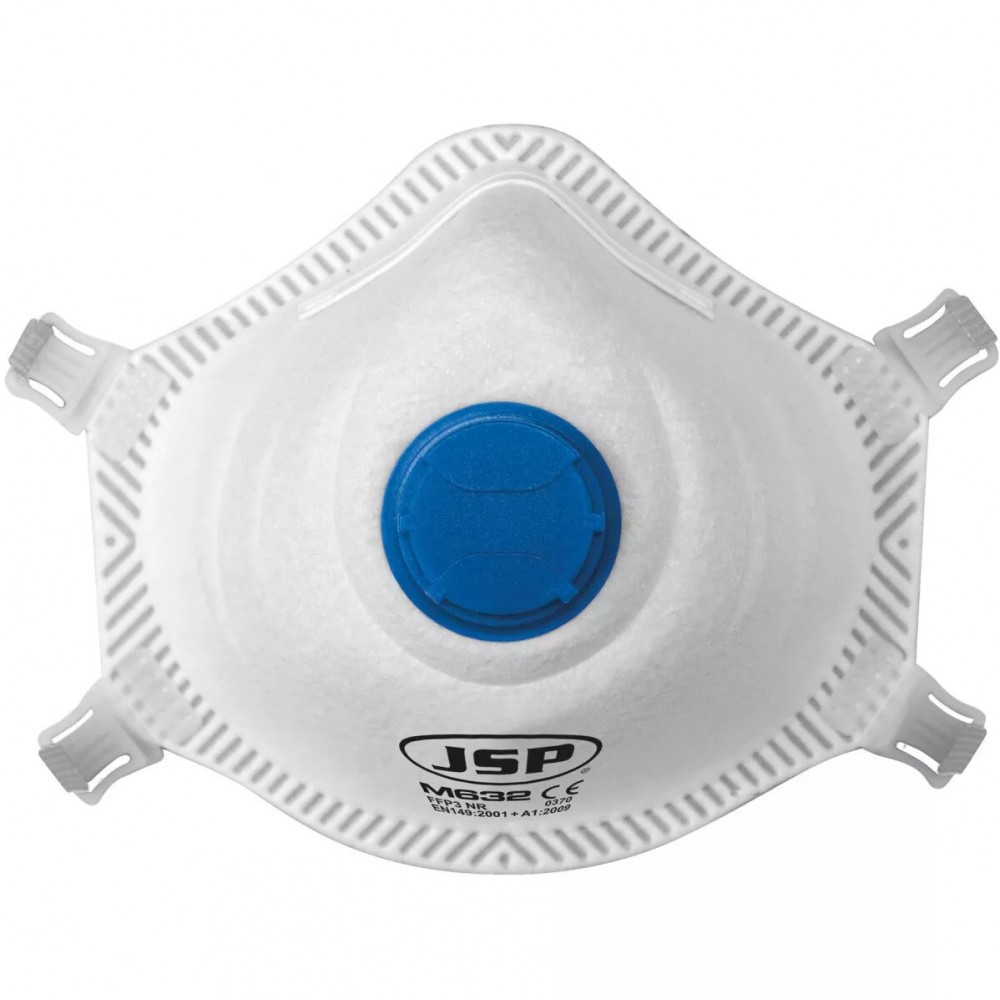 JSP M600 FFP3V MOULDED DUST MASK BOX 10