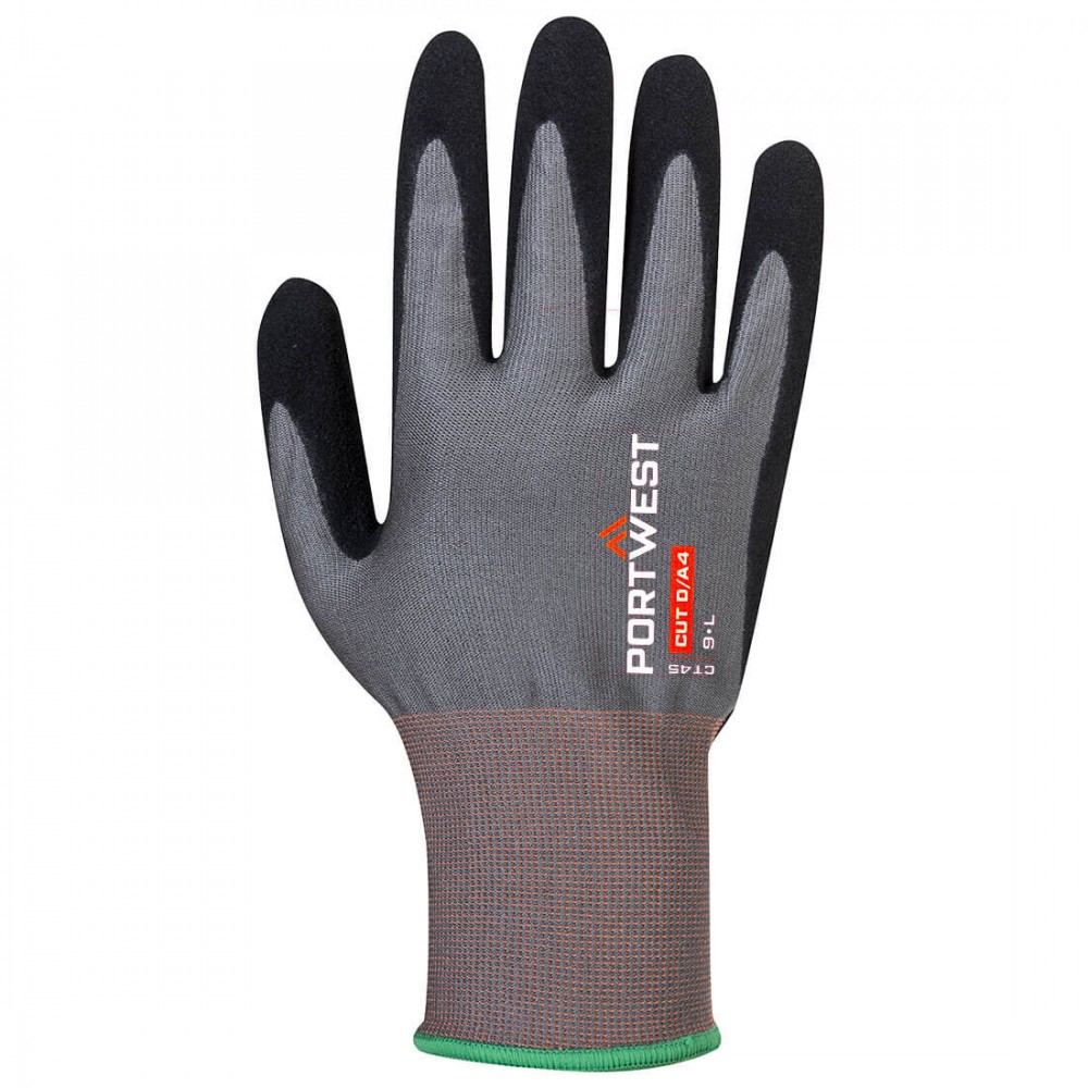 PORTWEST CT HR18 NITRILE FOAM CUT GLOVE CT45 LARGE