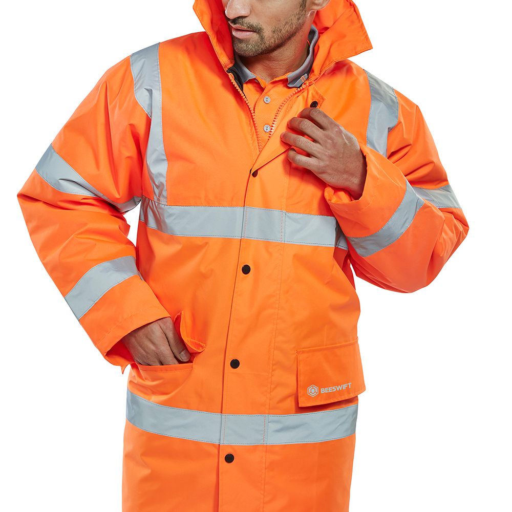 CONSTRUCTOR TRAFFIC JACKET ORANGE LARGE