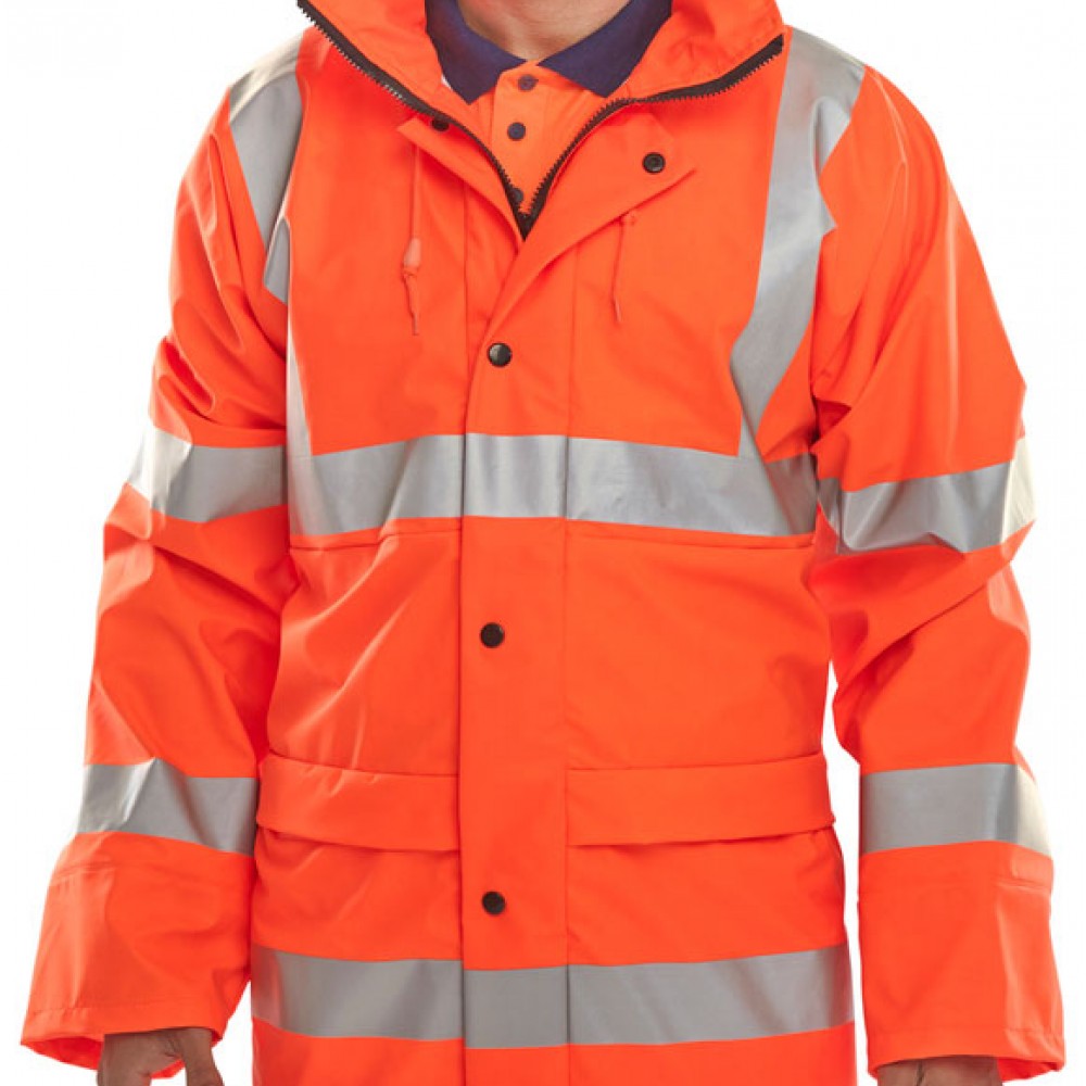 PUJ UNLINED HI-VIZ JACKET ORANGE SIZE  XXXL