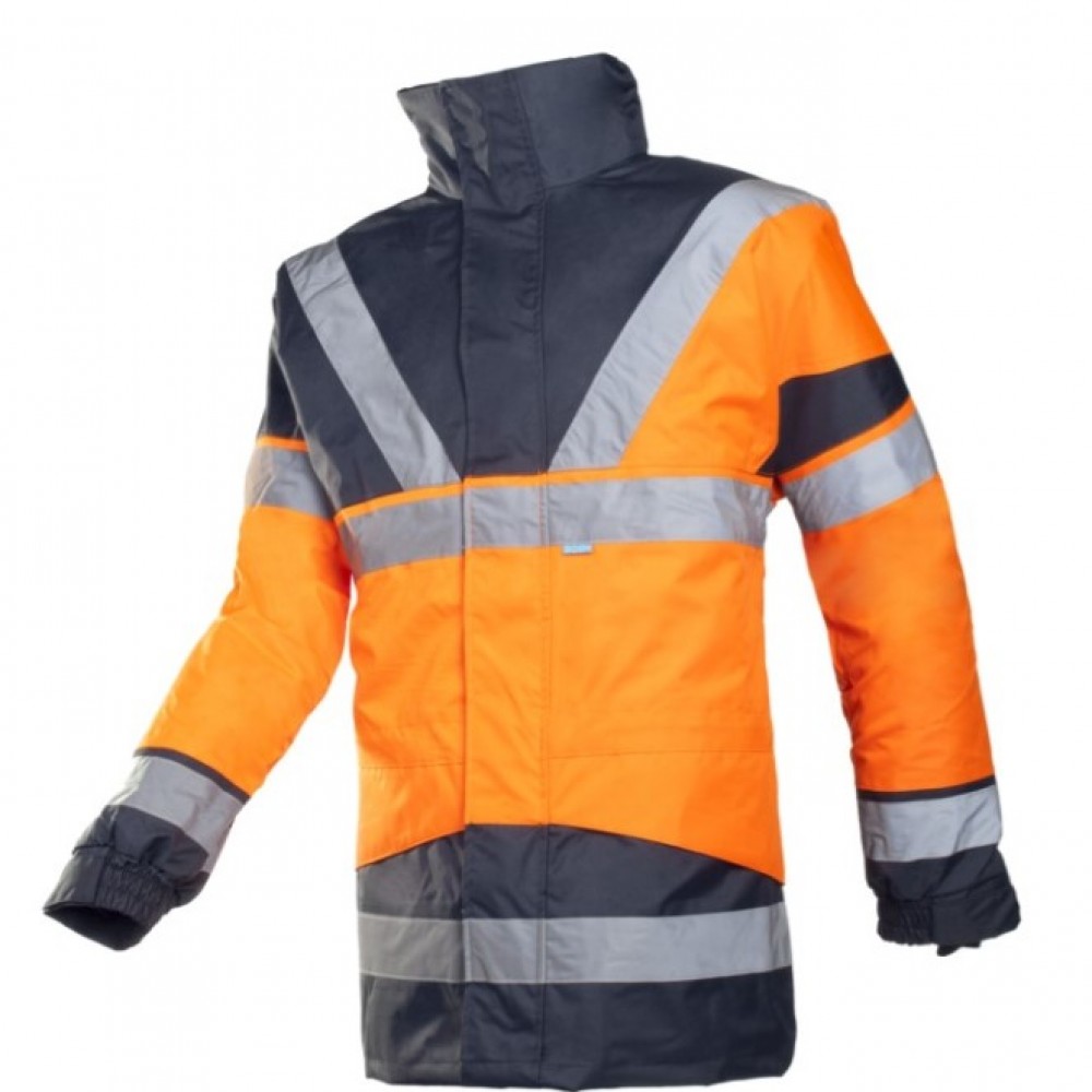 HI -VIZ SKOLLFIELD JACKET C/W BODYWARMER ORANGE