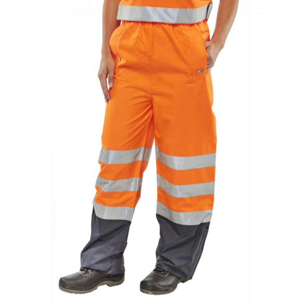 BELFRY HI-VIZ  TROUSERS ORANGE/NAVY MED