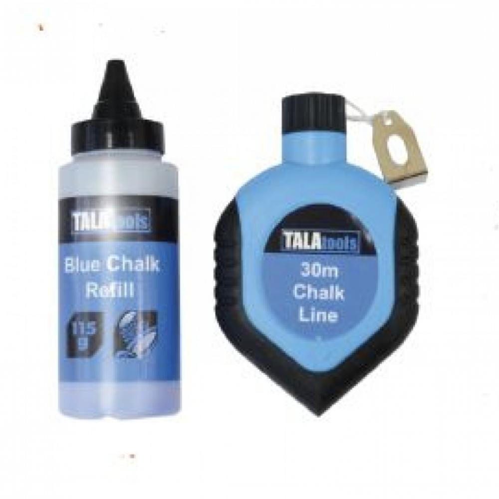 TALA 30M CHALK LINE SET BLUE TAL69240