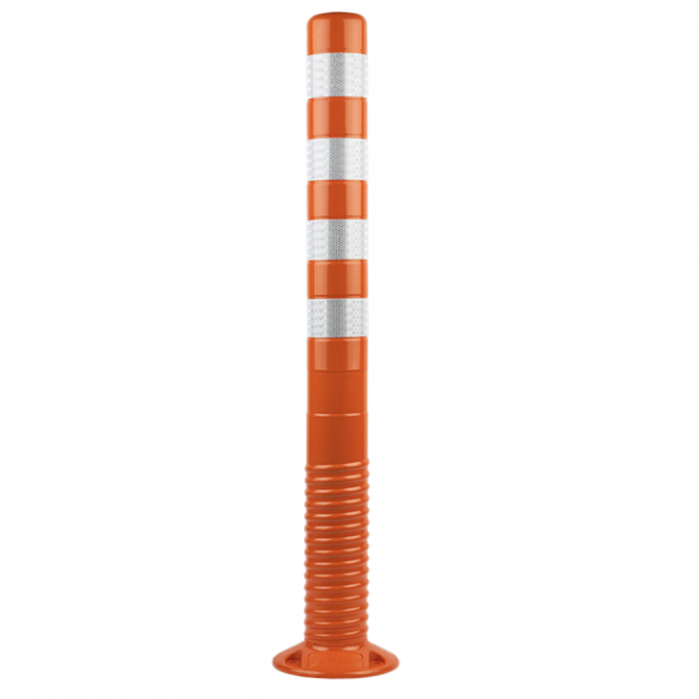 FLEXIBLE BOLLARD ORANGE 1MT C/W FIXING BOLTS