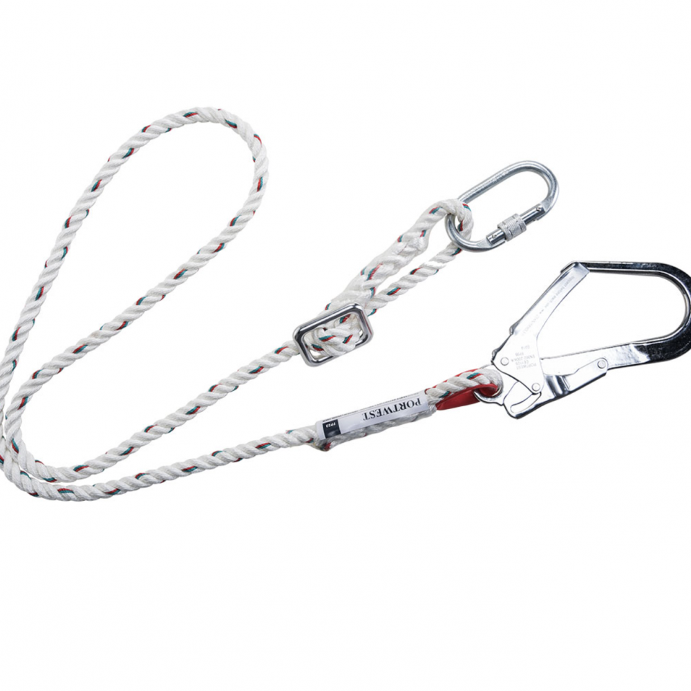 PORTWEST ADJUSTABLE RESTRAINT LANYARD 2MTR FP22