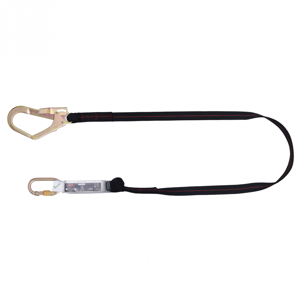 SPARTAN 2M SINGLE TAIL LANYARD C/W SCAFF HOOK FAR0305