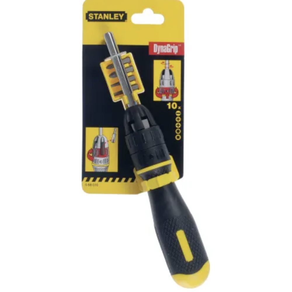 STANLEY MULTI-BIT RACHETING SCREWDRIVER SET