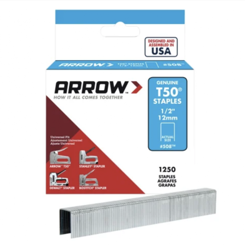 ARROW STAPLES T50/51 BOX 5000 12MM ARRT50121P