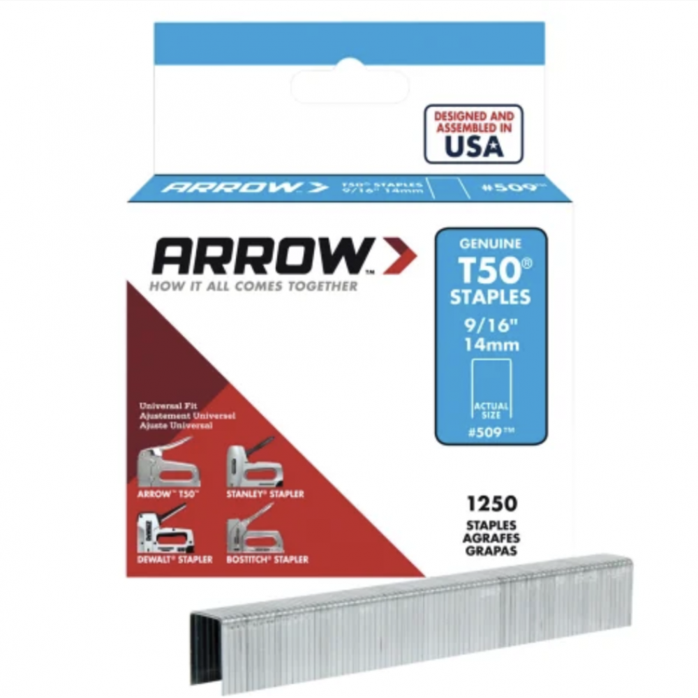 ARROW T50 14MM STAPLES BOX 5000