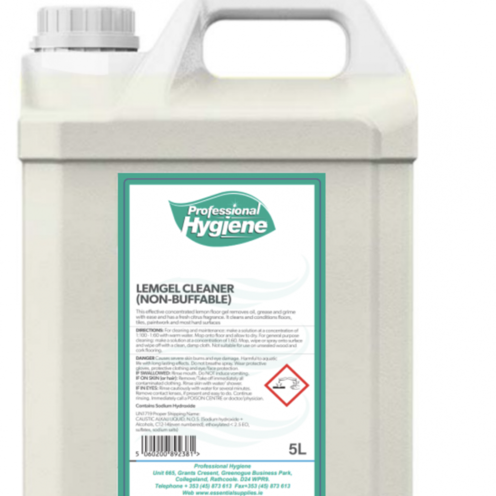 PROFESSIONAL HYGIENE LEMON GEL CLEANER 5LTR