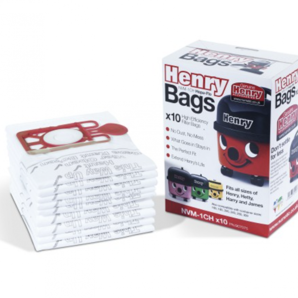 HENRY HOOVER BAGS BOX 10 NVM-1CH HEPA-FLO