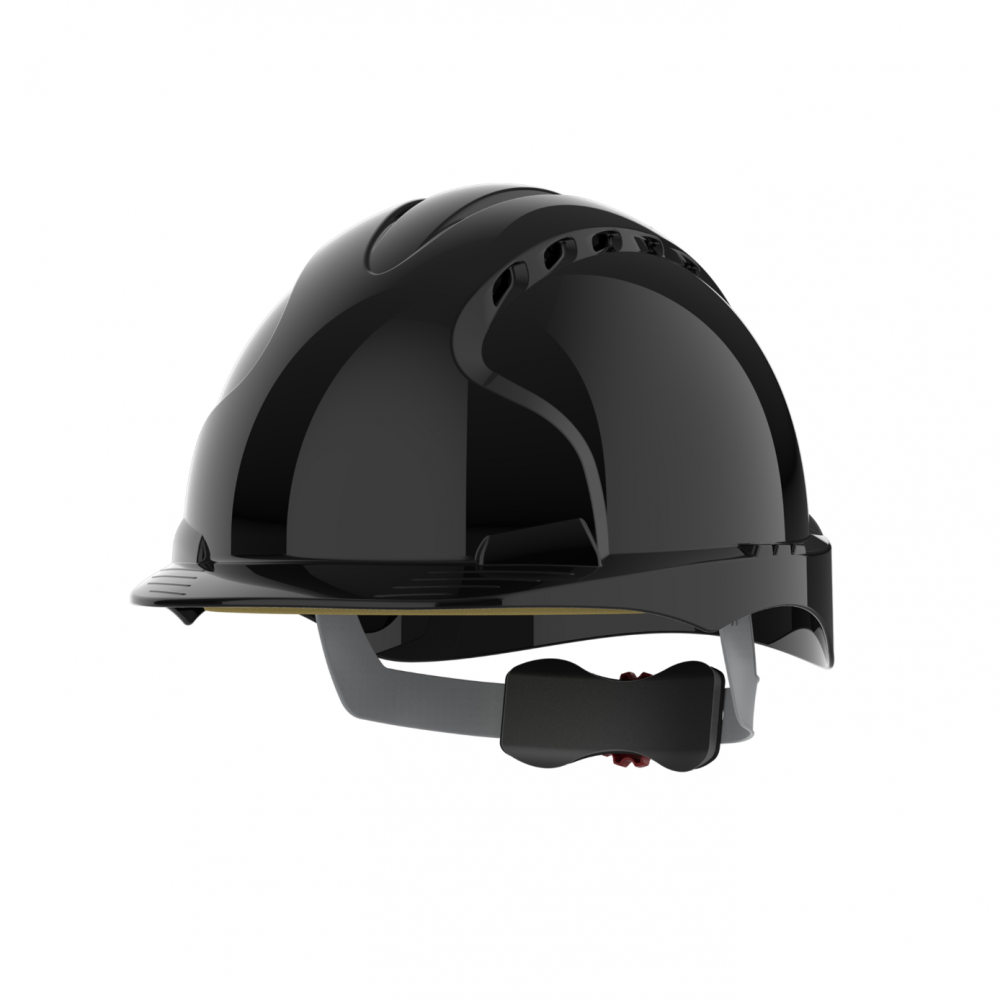 EVO 3 SAFETY HELMET VENTED WHEEL RATCHET BLACK