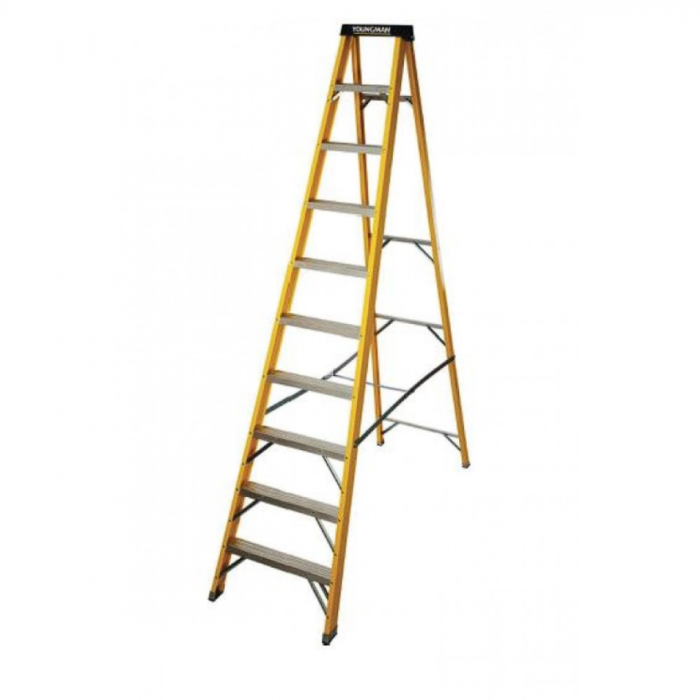 GRP TRADE STEPLADDER 10 TREAD 2.79M