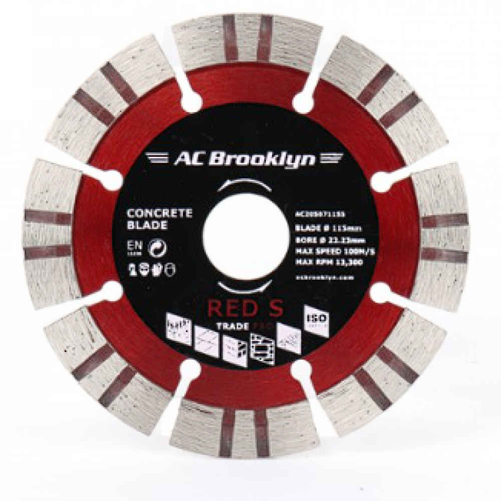 AC BROOKLYN 115MM DIAMOND BLADE RED SEG