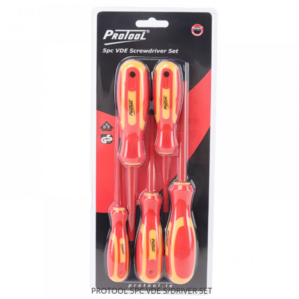 PROTOOL 5PC VDE SCREWDRIVER SET CARDED