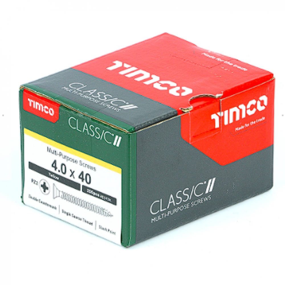 4X40MM CLASSIC WOOD SCREW BOX 200 TIMCO