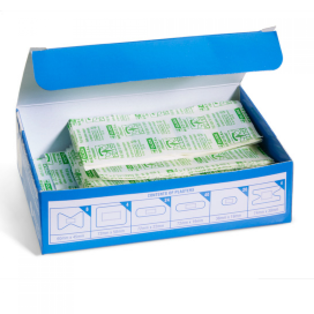 DETECTABLE BLUE PLASTER BOX 100