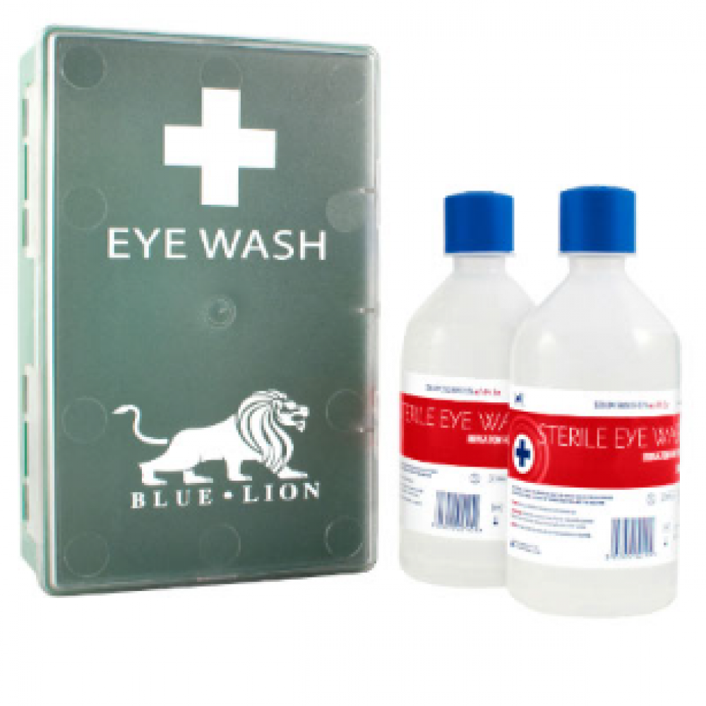 ENCLOSED EYE WASH STATION 2X 500ML BOTTLES