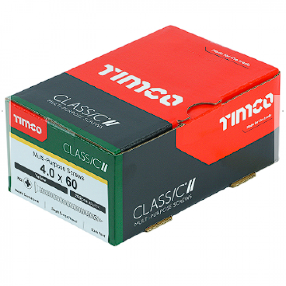 4X60MM CLASSIC WOOD SCREW BOX 200 TIMCO