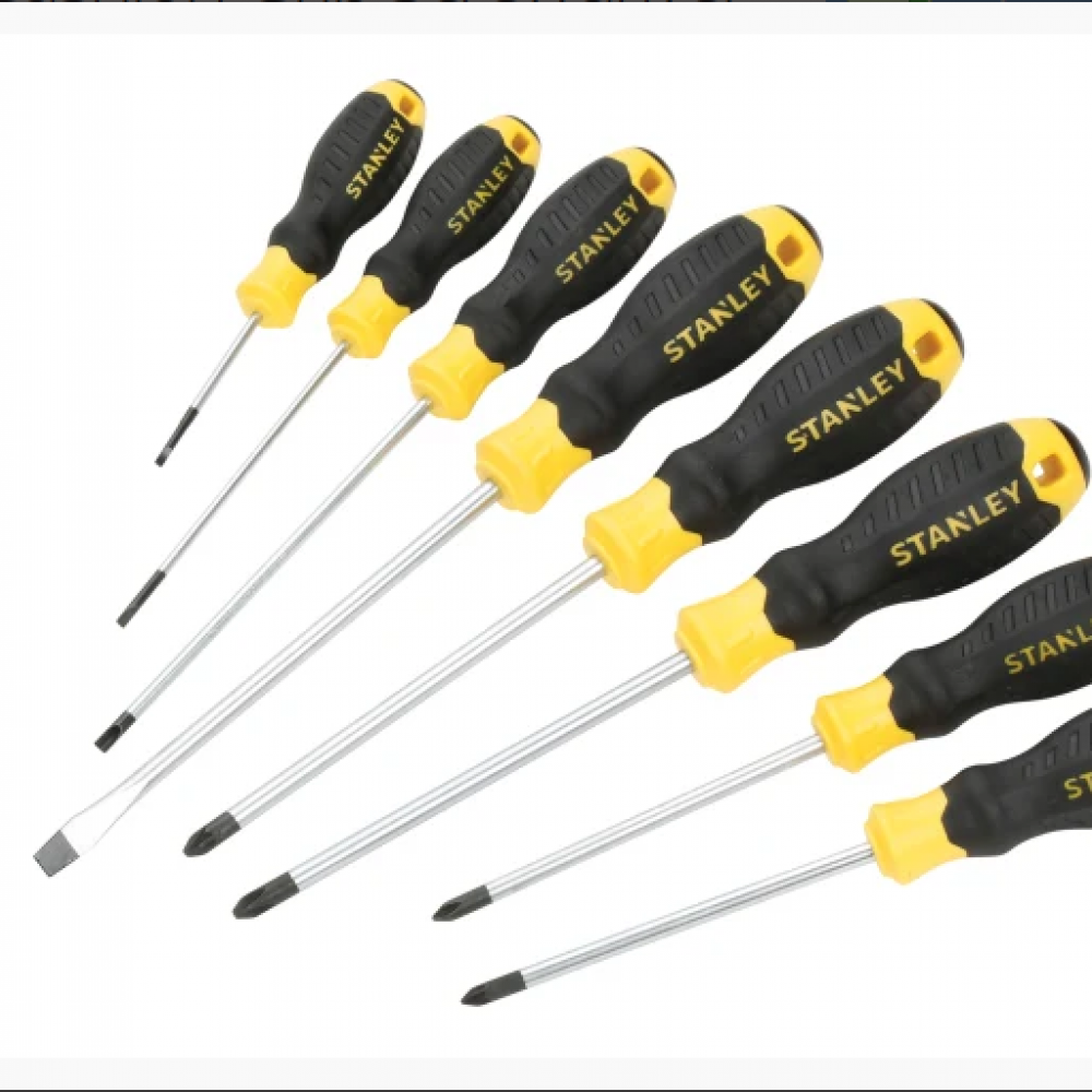 STANLEY CUSHION GRIP SCREWDRIVER SET 8PCS