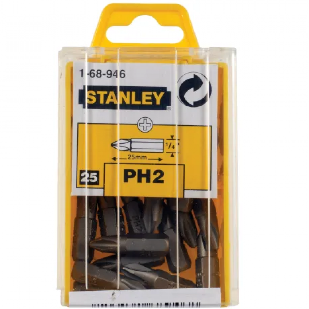 STANLEY T20 TORX BIT INSERT BIT BOX 25