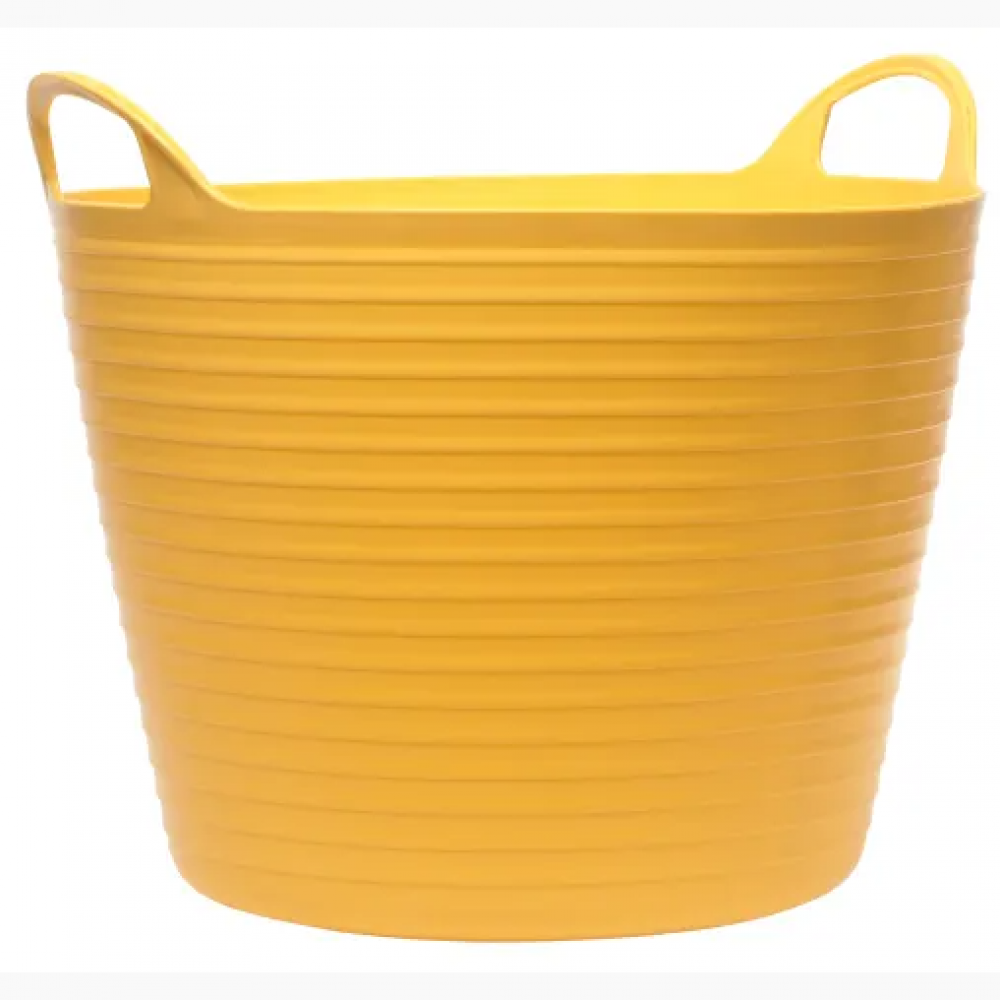 FAITHFULL 28L POLY FLEX TUB YELLOW FAIFLEX28Y