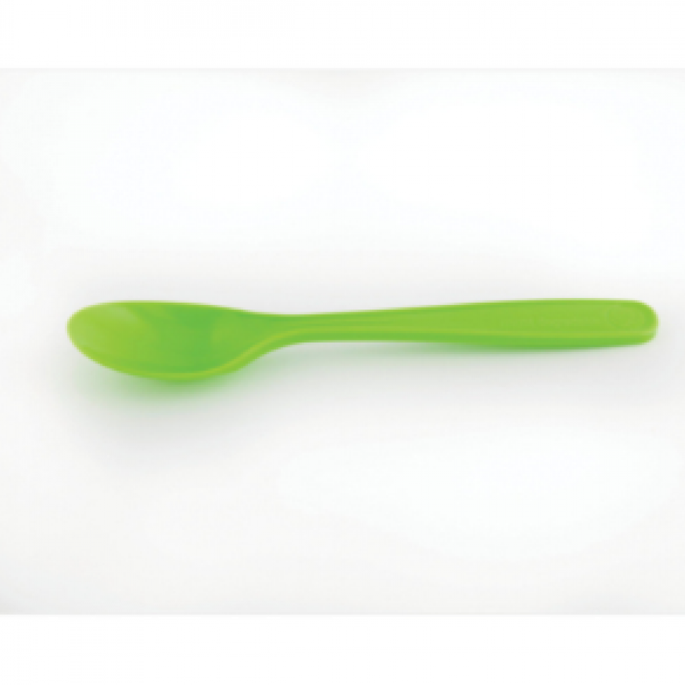 BIODEGRADABLE GREEN DESSERT SPOONS PK 100