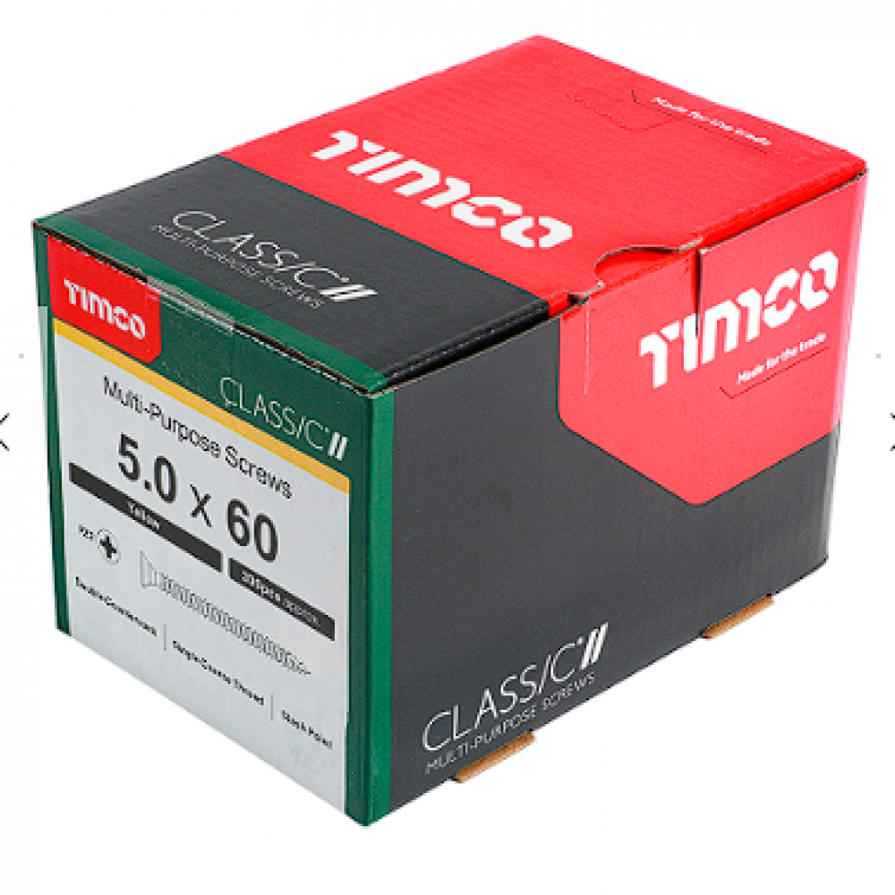 5X60MM CLASSIC WOOD SCREW BOX 200 TIMCO