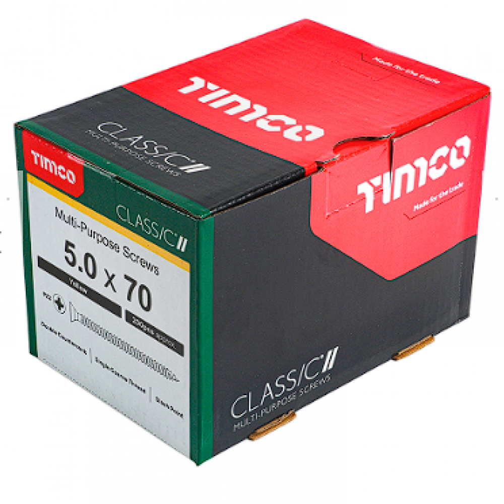 5X70MM CLASSIC WOOD SCREW BOX 200 TIMCO