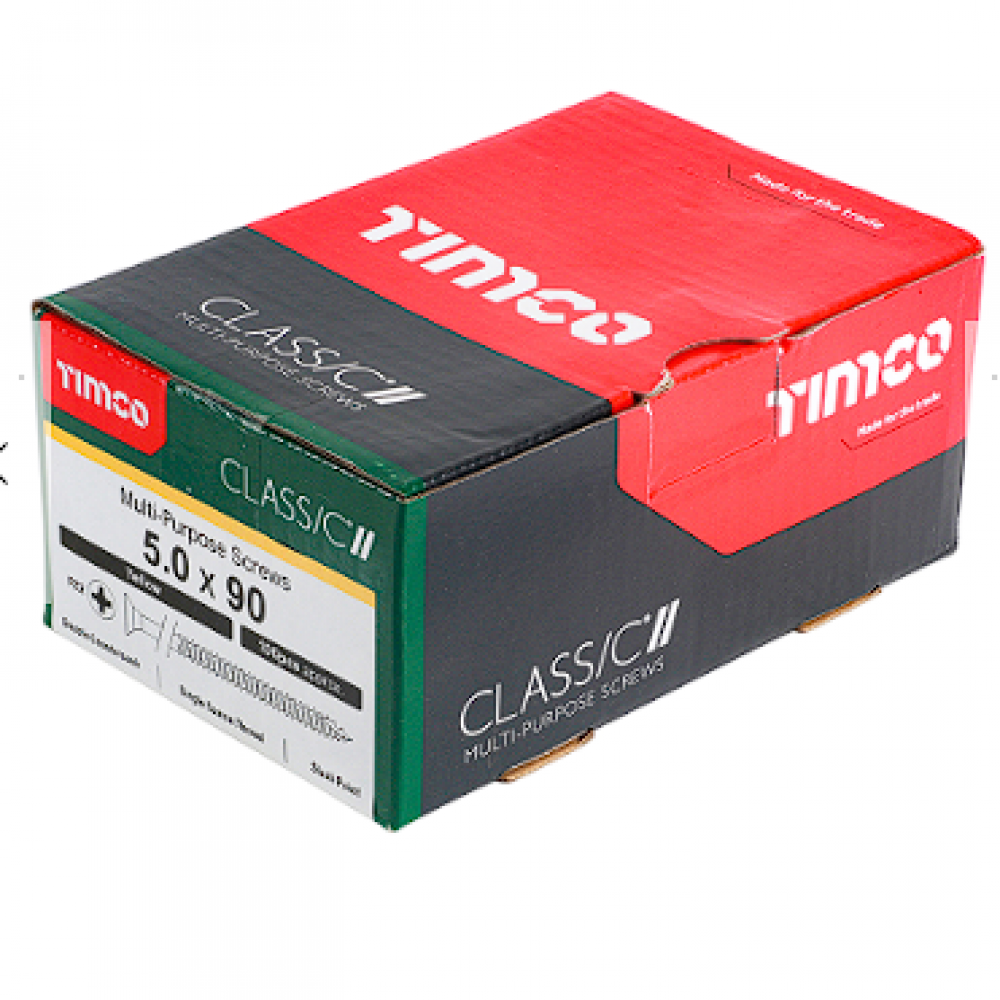 5X90MM CLASSIC WOOD SCREW BOX 100 TIMCO