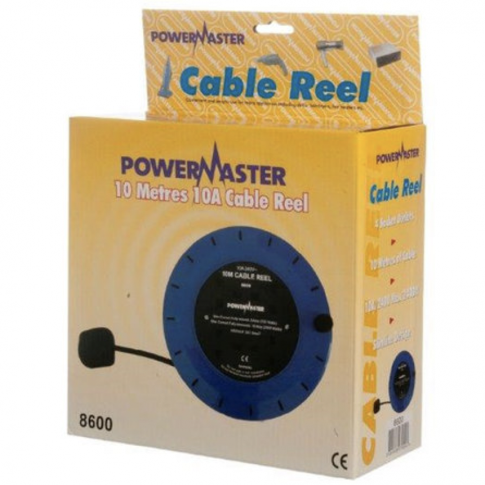 POWERMASTER 10MT CABLE REEL 220VOLT 1319-00