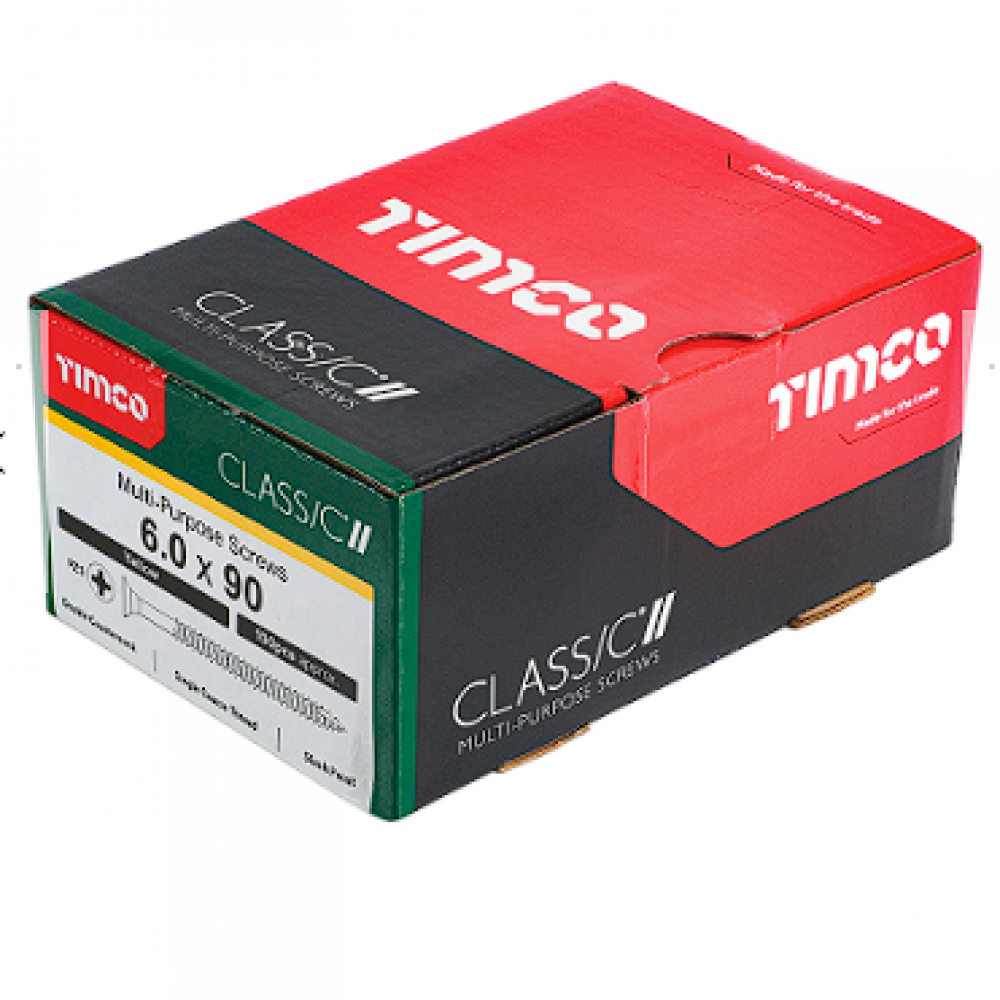 6X90MM CLASSIC WOOD SCREW BOX 100 TIMCO