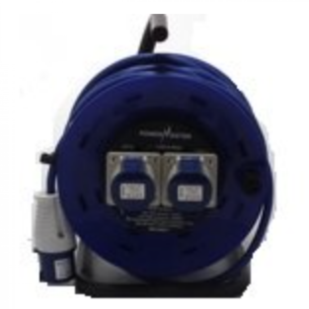 POWERMASTER 16AMP 25MT 2.5MMSQ CABLE REEL BLUE