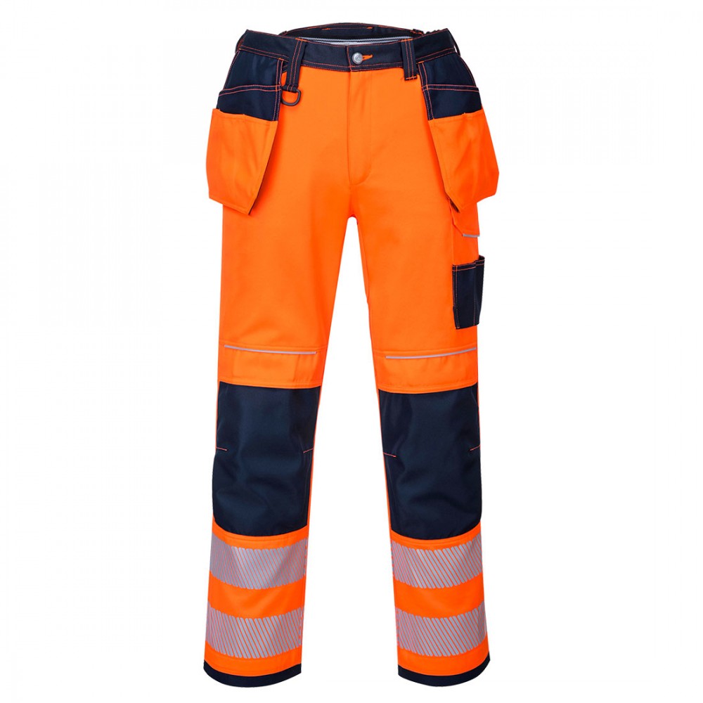 PW3 HI-VIS HOLSTER TROUSER ORANGE/NAVY 30SHORT