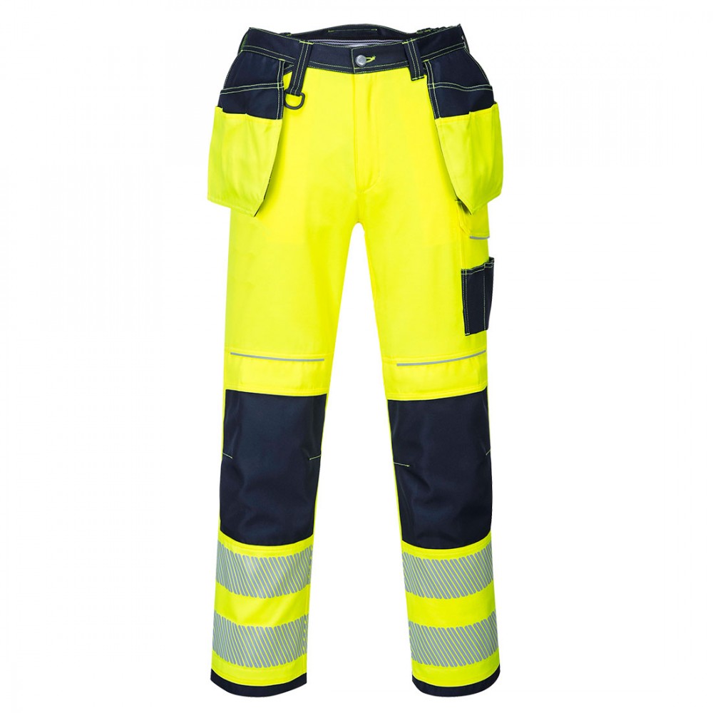 PW3 HI VIS HOLSTER TROUSERS YELLOW NAVY 32R