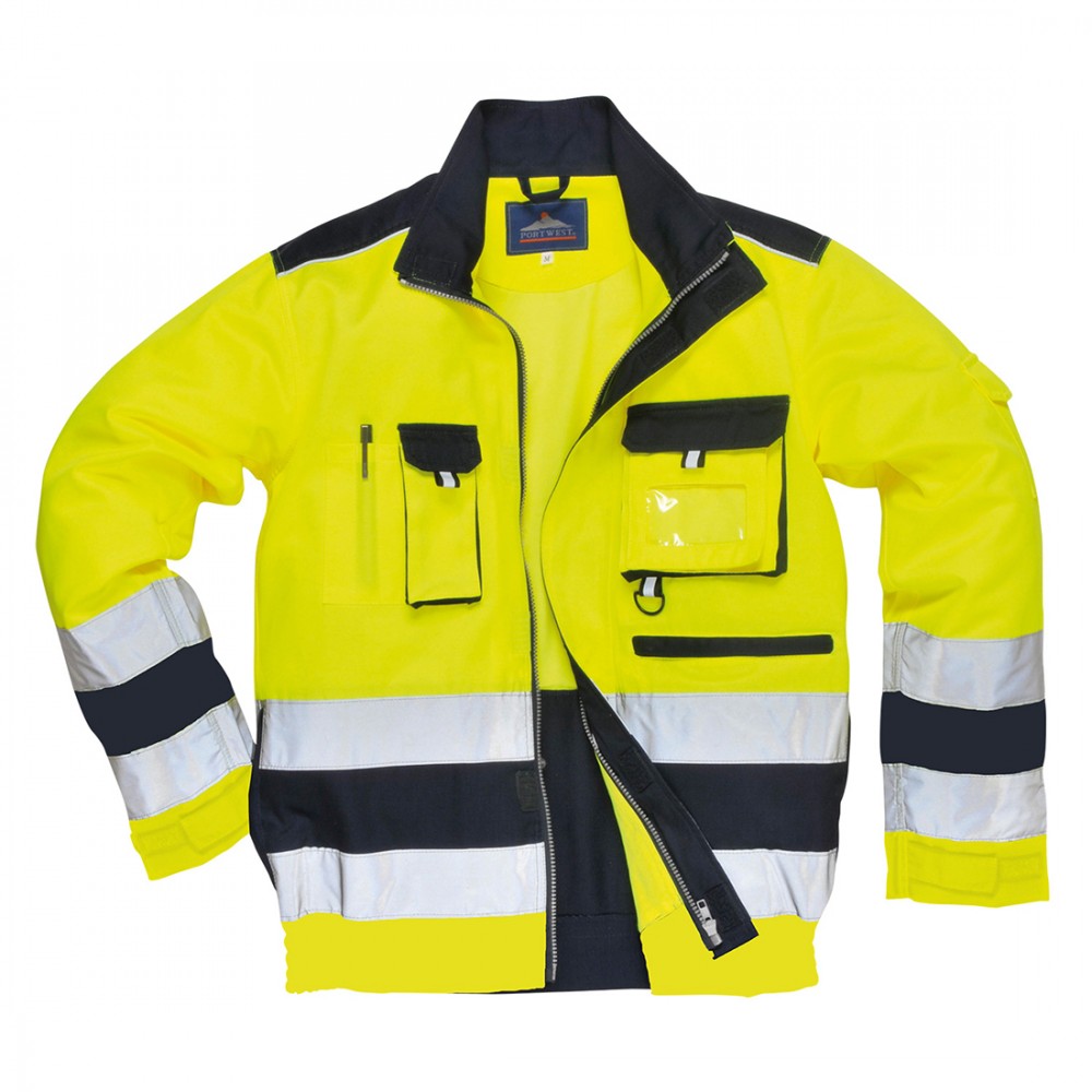 LILLE YELLOW/NAVY JACKET HI VIS L PORTWEST