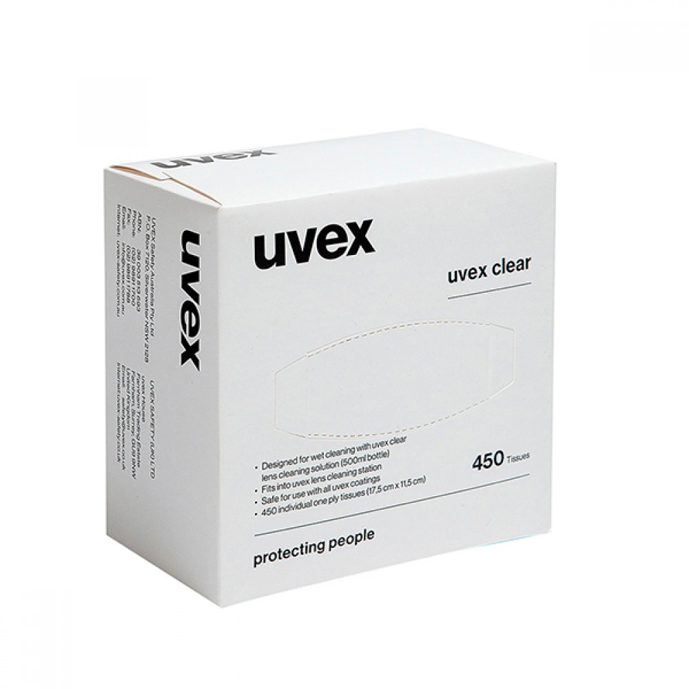 UVEX LENS CLEANING TISSUES BOX 450