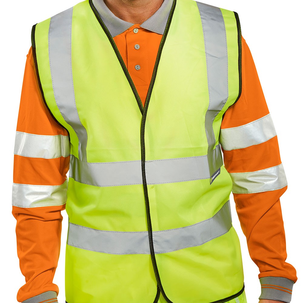 HI VIS VEST/WAISTCOAT YELLOW 3XLARGE