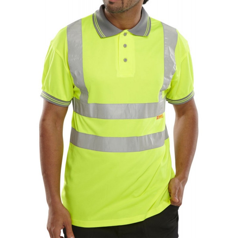 HI-VISIBILITY POLO SHORT SLEEVE