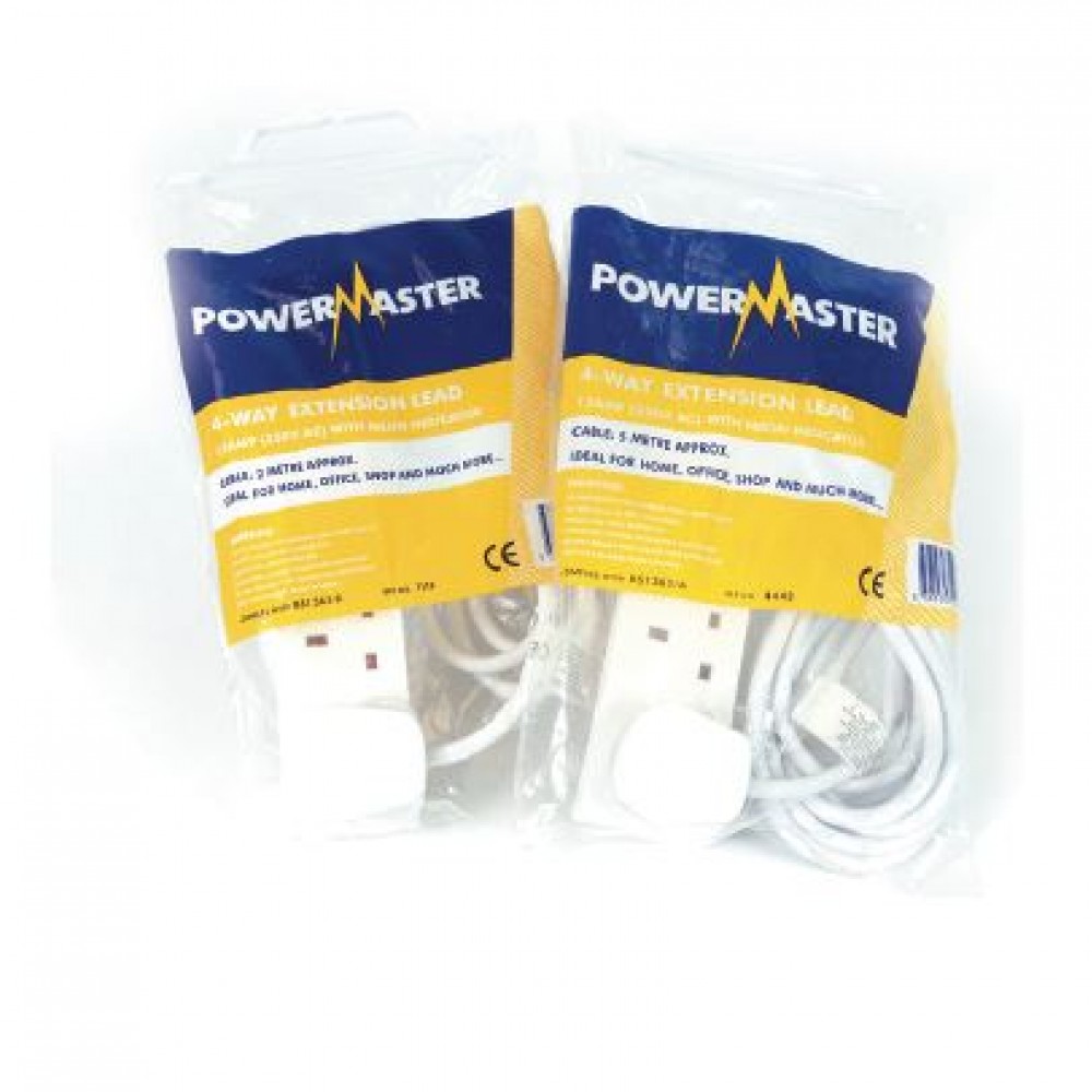 EXTENSION LEAD 4 GANG 5MT POWERMASTER 1392-24