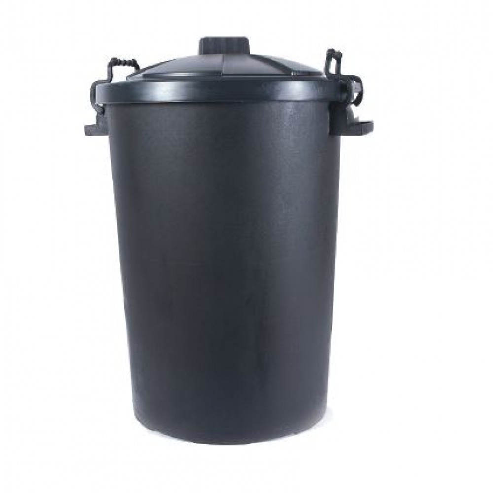 BLACK PVC BIN 50L