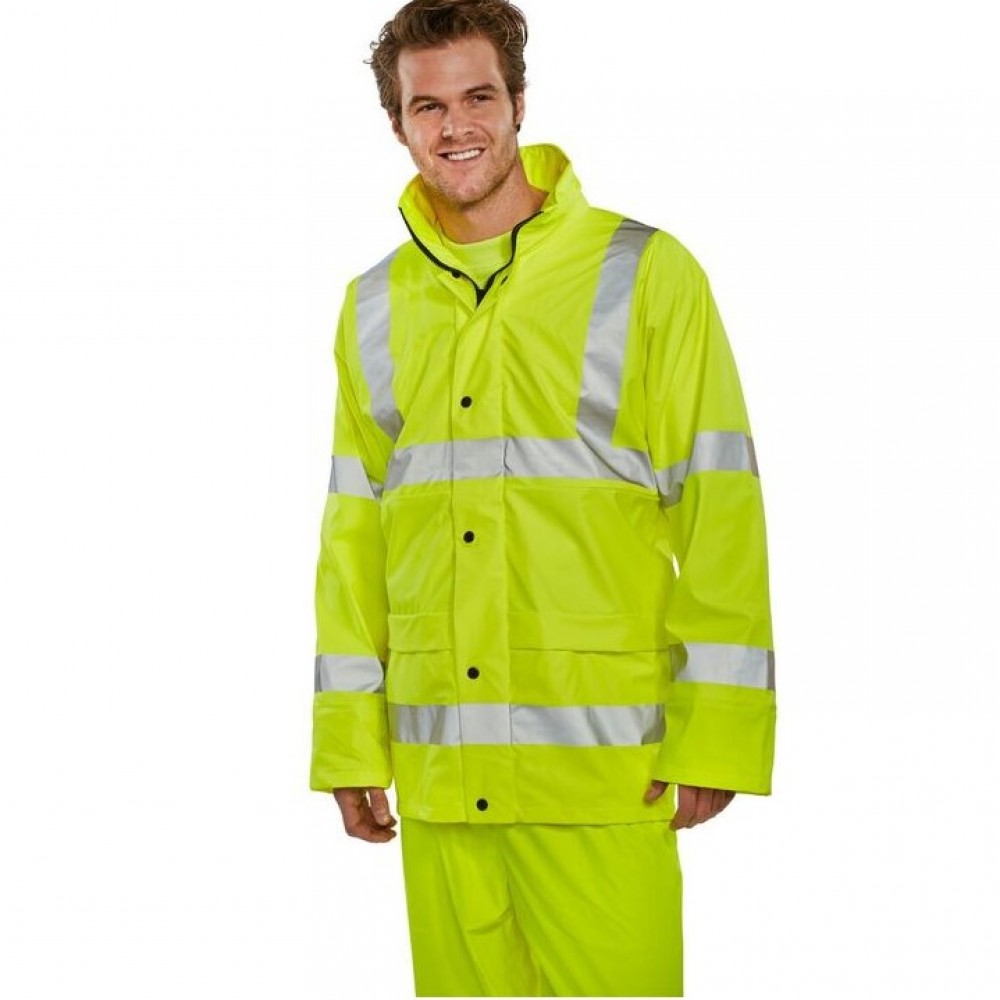 PUJ UNLINED HI-VIZ JACKET YELLOW SIZE LARGE