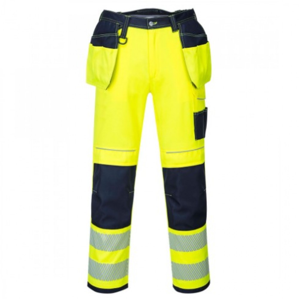 PW3 HI VIS HOLSTER TROUSERS YELLOW BLACK 32R