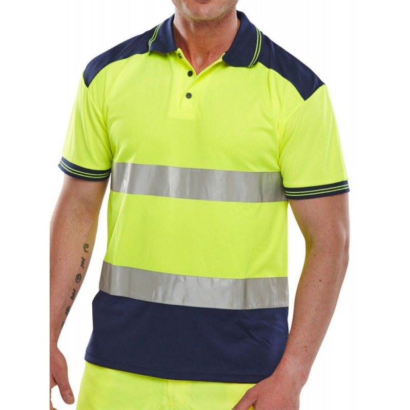 TWO TONE HI-VIZ POLO SHIRT