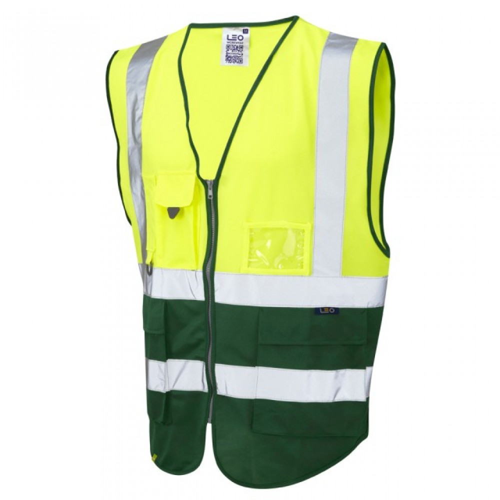 TWO TONE EXECUTIVE VEST YELLOW/GREEN