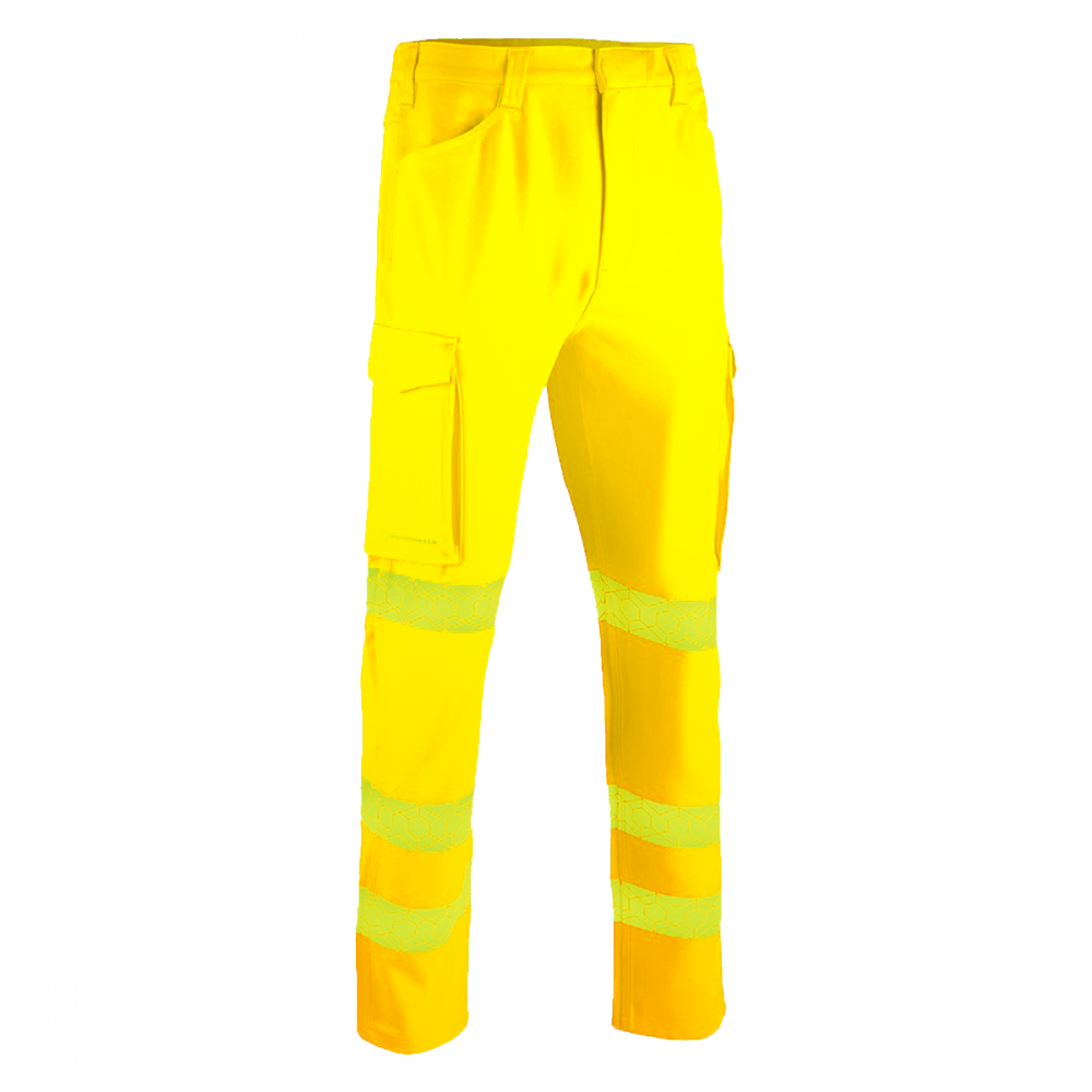 ENVIROWEAR RECYCLABLE HI-VIS TROUSERS YELLOW 32R