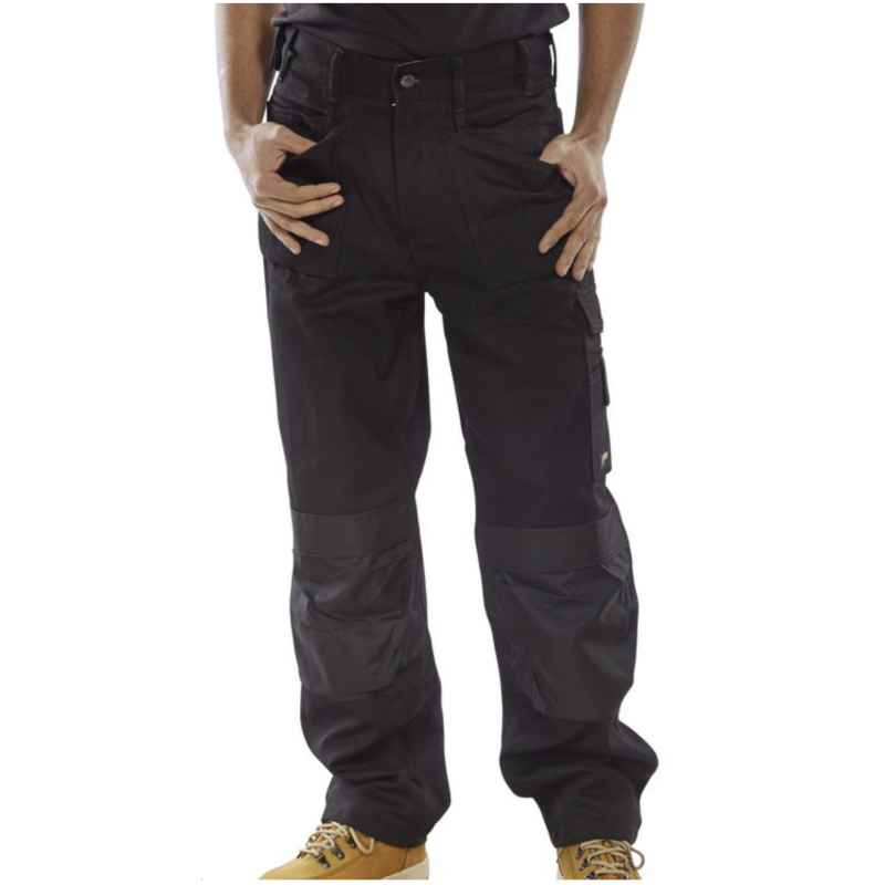 CLICK PREMIUM MULTI-POCKET TROUSERS BLACK